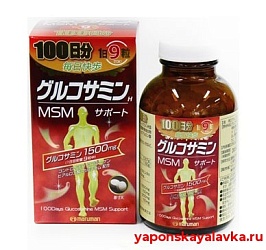 Глюкозамин +хондроитин + MSM на 100 дней Maruman