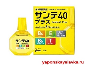 Капли для глаз с витаминами Sante 40 Plus